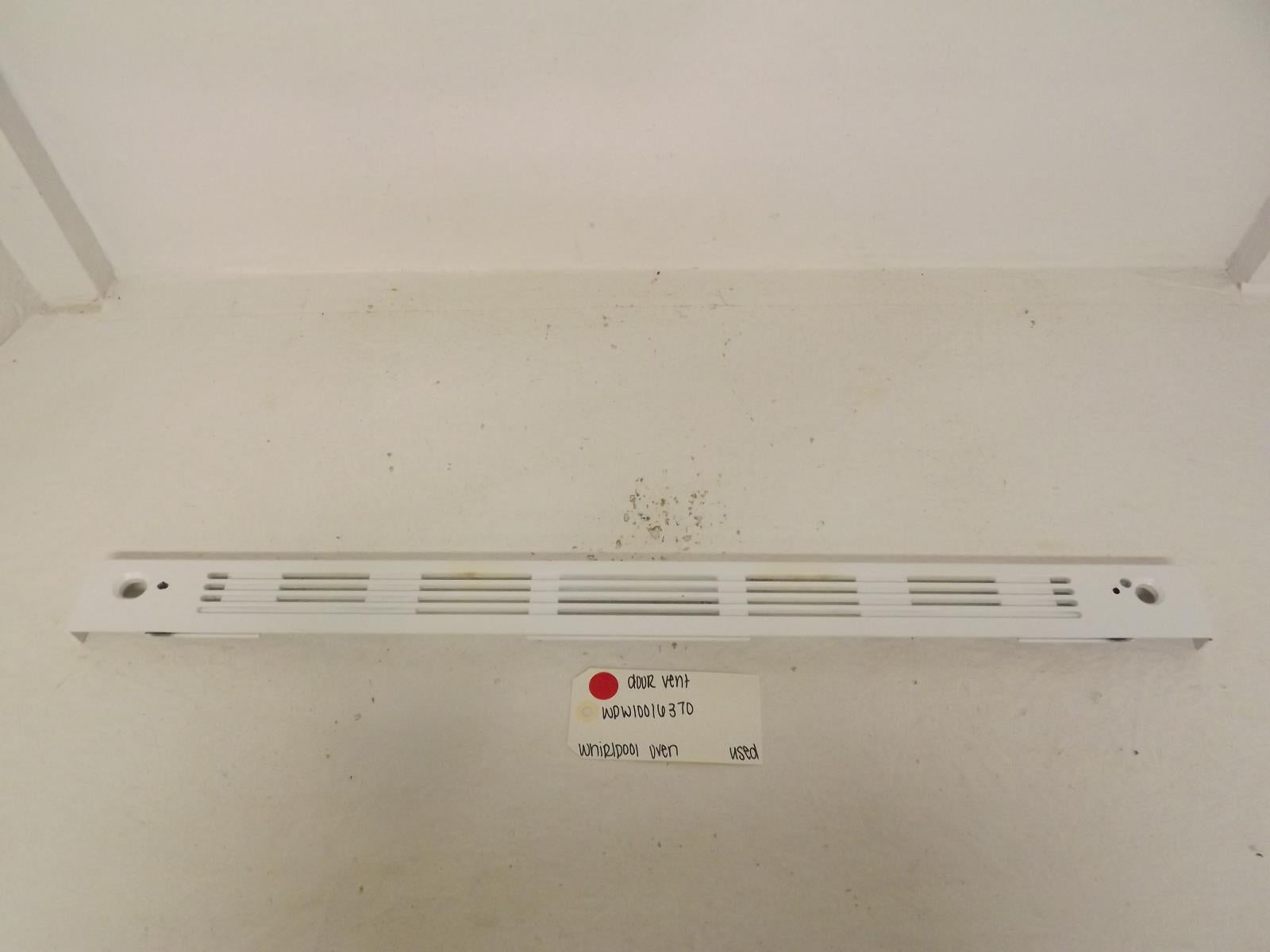 Whirlpool Oven WPW10016370 Door Vent Used Whirlpool Oven WPW10016370 Door Vent Used